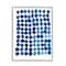 Stupell Industries Blue Polka Dot Pattern Circle Shape Grid Watercolor Framed Wall Art